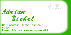 adrian michel business card